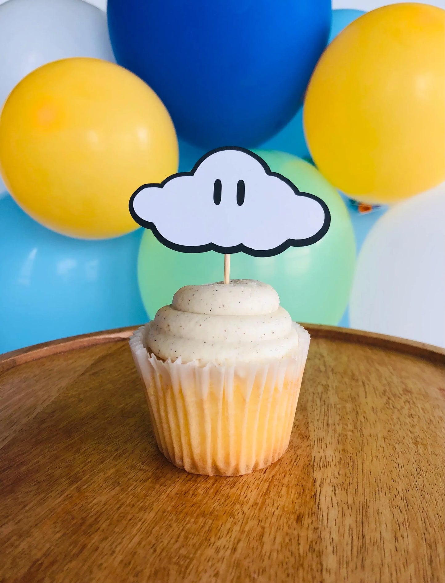 Mario Inspired Cupcake Toppers