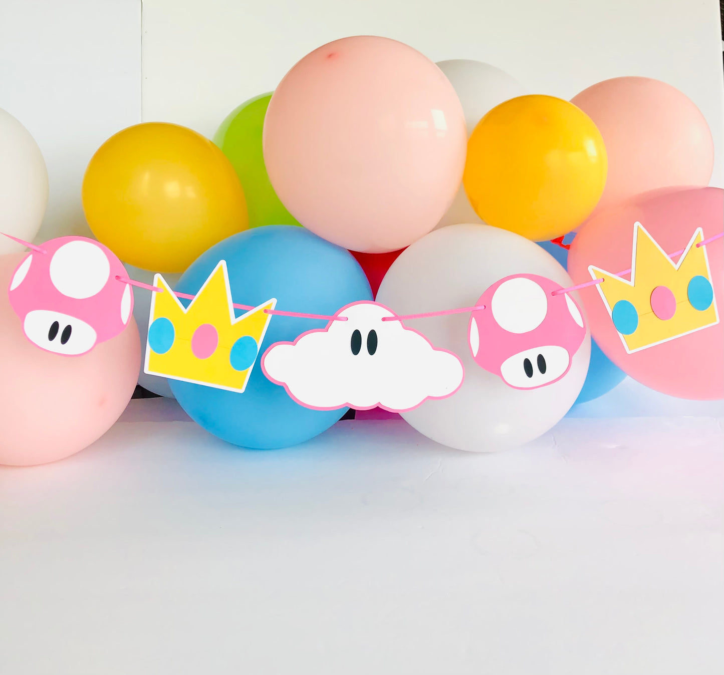 Princess Peach Inspired Garland