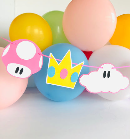 Princess Peach Inspired Garland