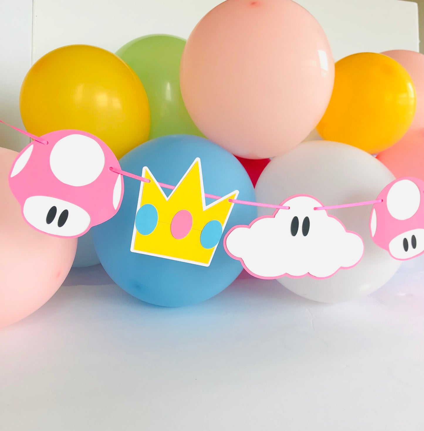 Princess Peach Inspired Garland