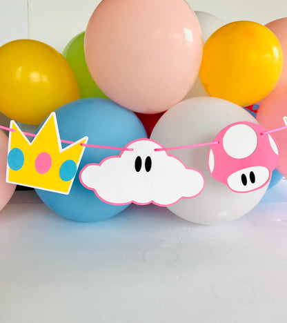 Princess Peach Inspired Garland