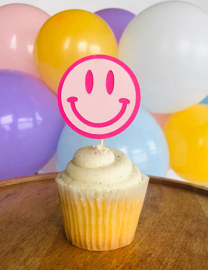 Groovy Cupcake Toppers