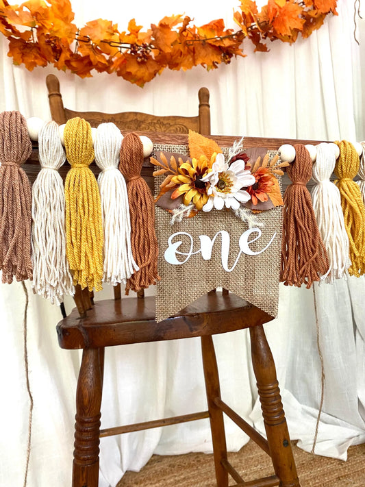 Boho Fall Highchair Banner