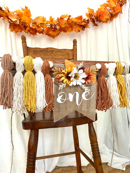 Boho Fall Highchair Banner