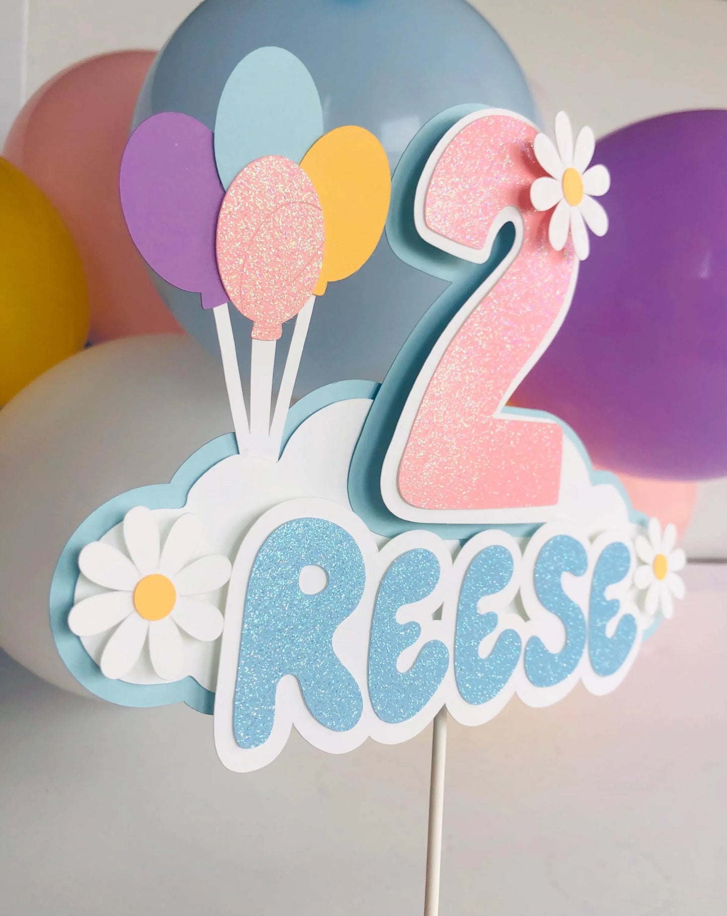 Girl Bluey Inspired Cake Topper