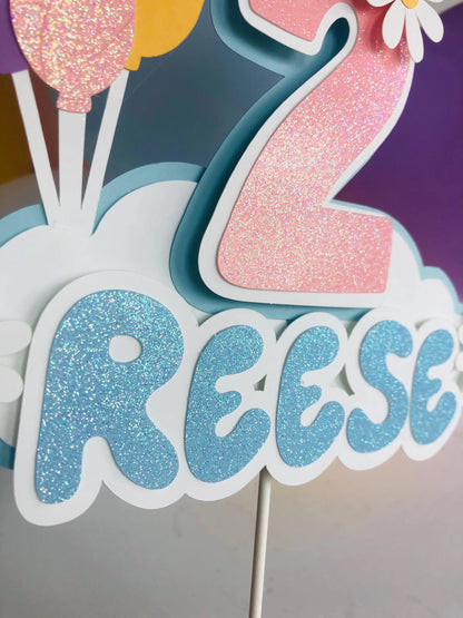 Girl Bluey Inspired Cake Topper