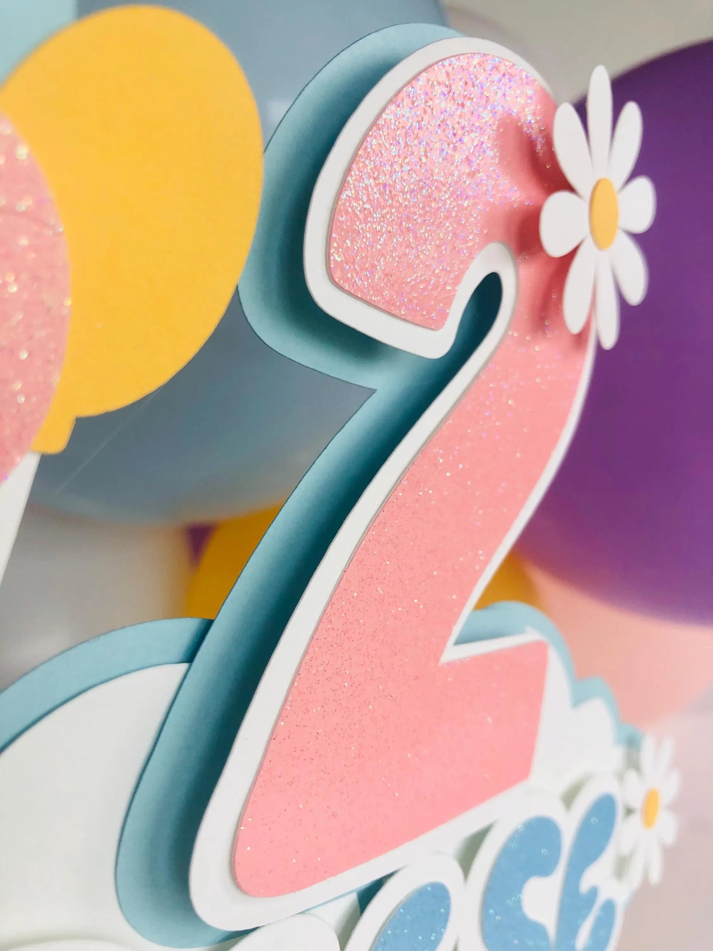 Girl Bluey Inspired Cake Topper